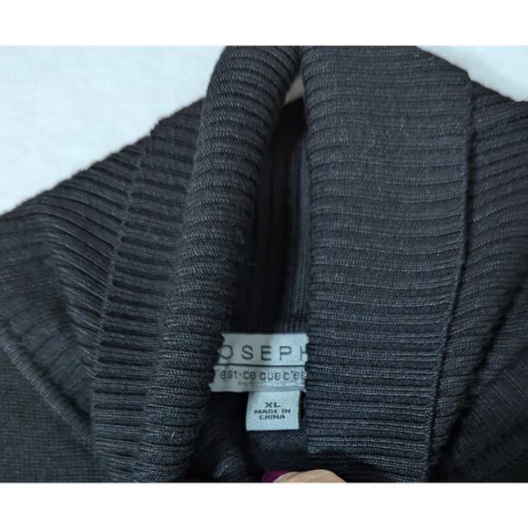 Joseph A Turtlekneck black sweater XL Bust 43" Length 25" sleeve 25" classic fit - Picture 2 of 8